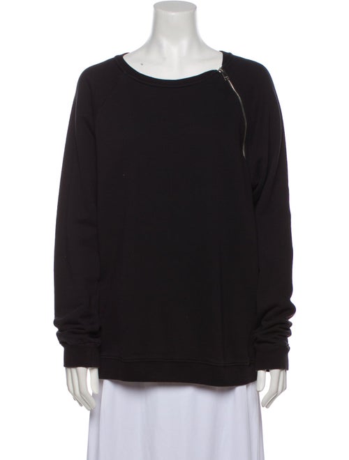 Saint Laurent Scoop Neck Long Sleeve Sweatshirt
