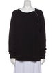 Saint Laurent Scoop Neck Long Sleeve Sweatshirt