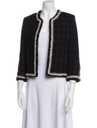 Saint Laurent Virgin Wool Tweed Pattern Jacket