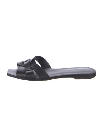 Saint Laurent Leather Slides