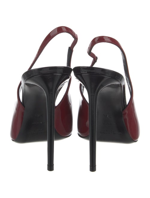 Saint Laurent Patent Leather Slingback Pumps