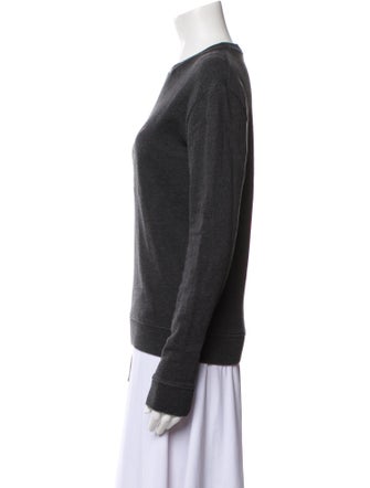 Saint Laurent Graphic Print Crew Neck Sweatshirt