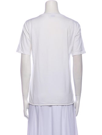 Saint Laurent Graphic Print Crew Neck T-Shirt