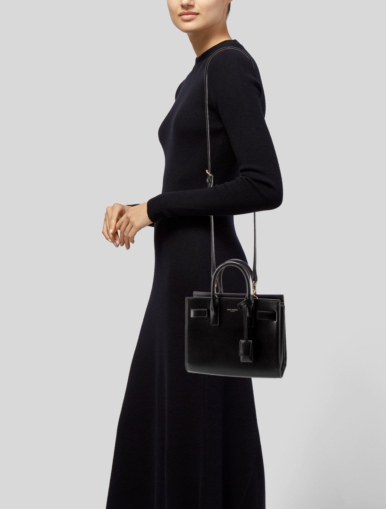 Saint Laurent Leather Sac De Jour Nano 2023