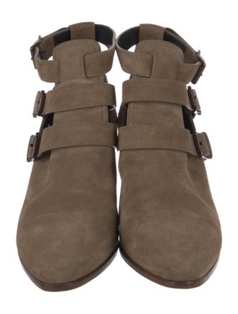 Saint Laurent Suede Western Boots