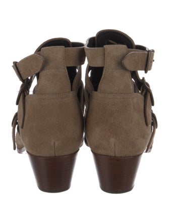 Saint Laurent Suede Western Boots