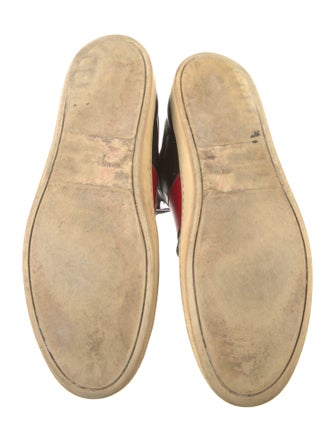 Saint Laurent Leather Colorblock Pattern Sneakers