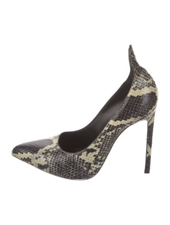 Saint Laurent Snakeskin Animal Print Pumps