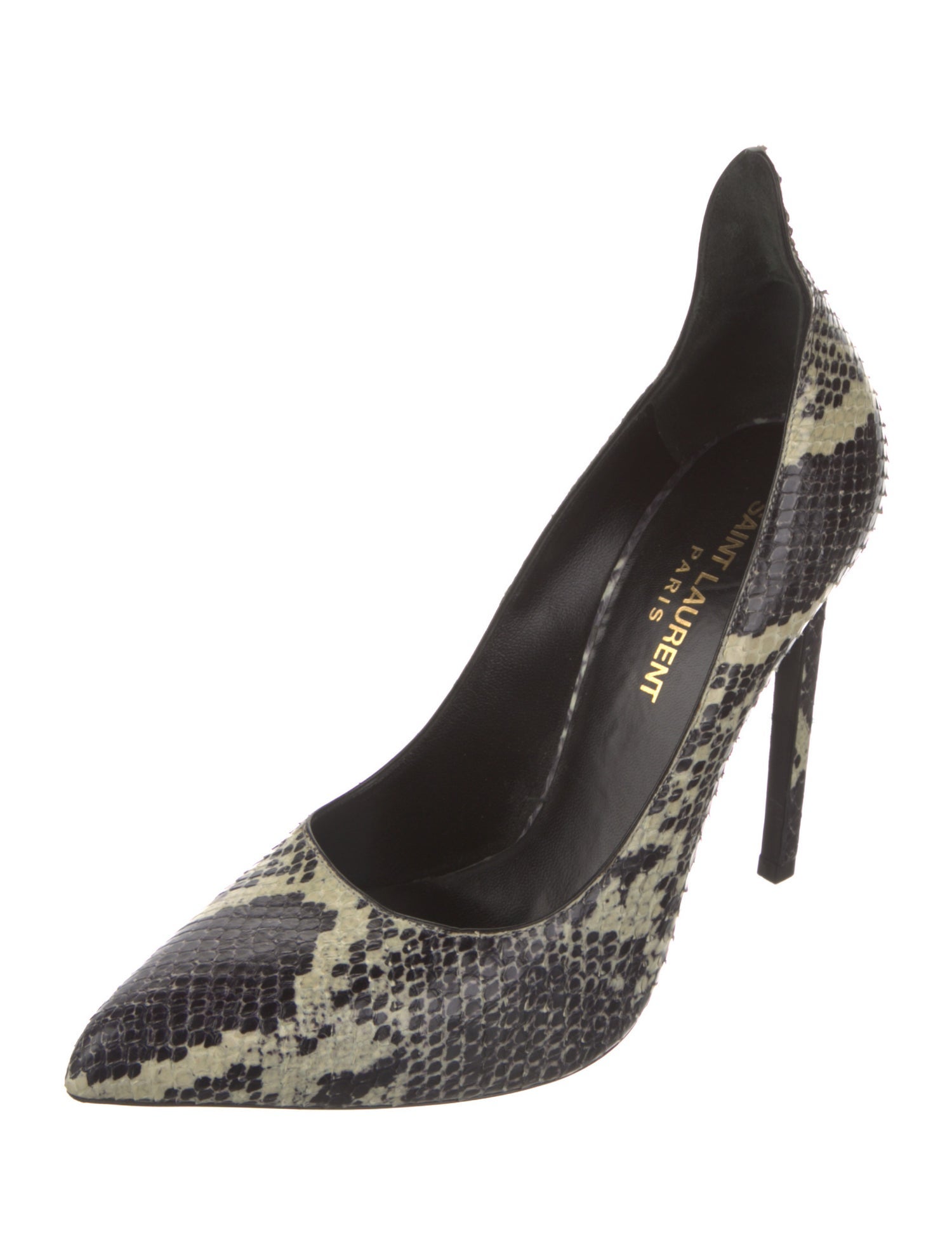 Saint Laurent Snakeskin Animal Print Pumps