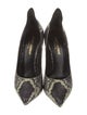 Saint Laurent Snakeskin Animal Print Pumps
