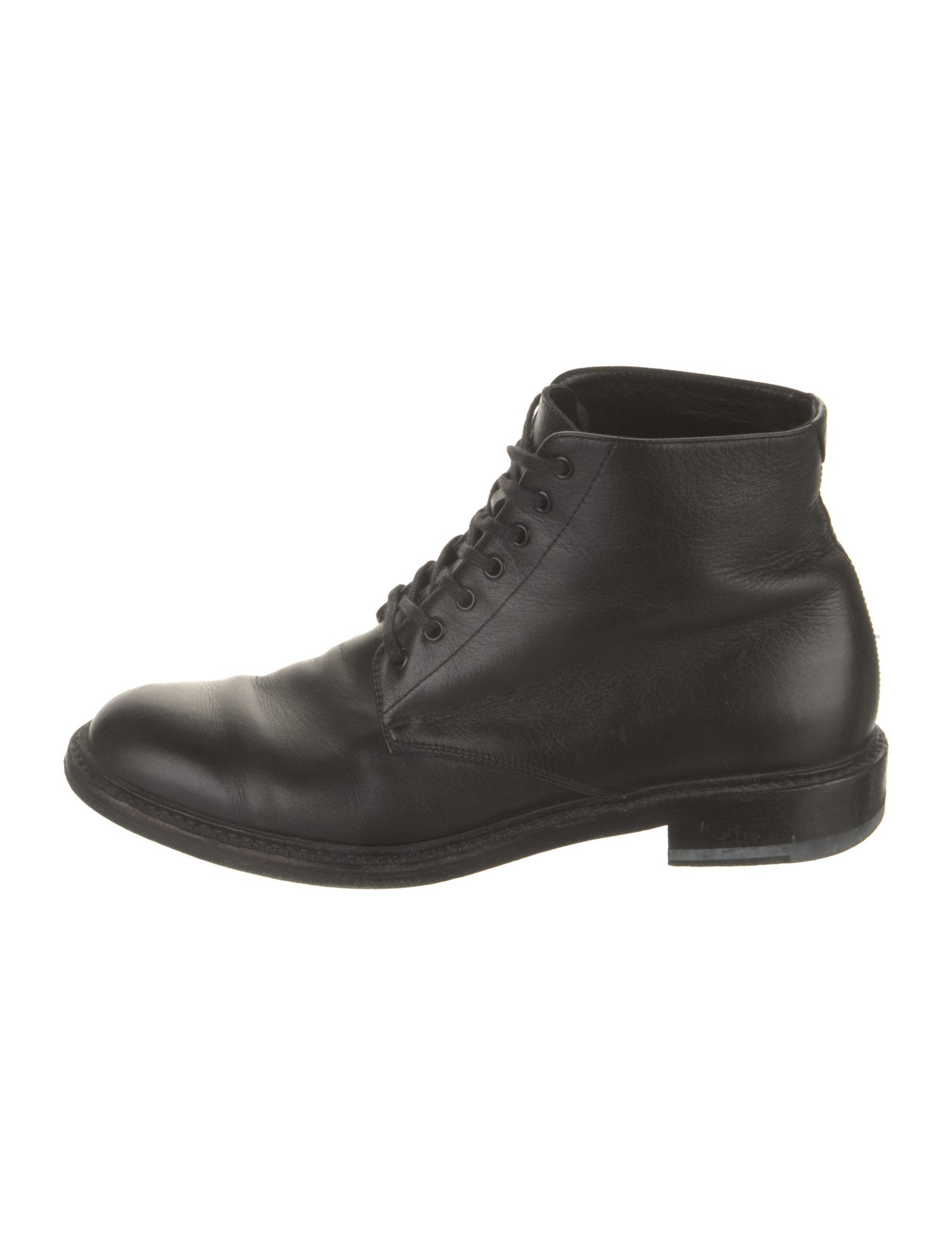 Saint Laurent Leather Combat Boots