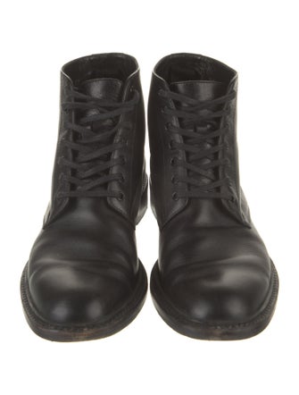 Saint Laurent Leather Combat Boots