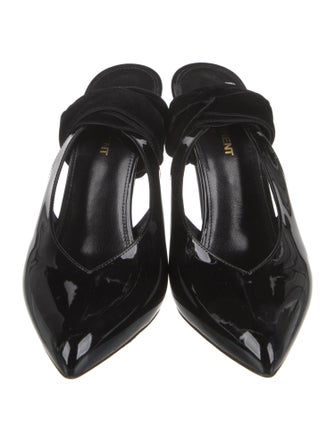 Saint Laurent Patent Leather Slingback Pumps