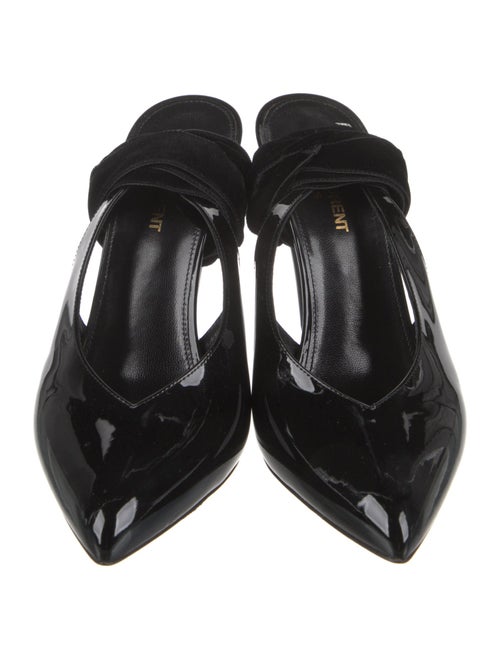 Saint Laurent Patent Leather Slingback Pumps