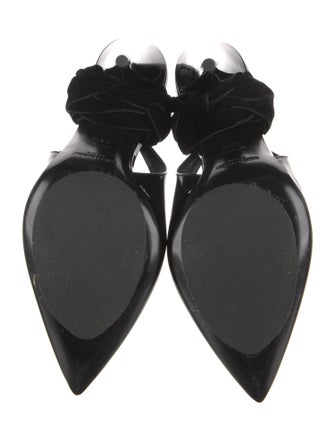 Saint Laurent Patent Leather Slingback Pumps