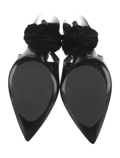 Saint Laurent Patent Leather Slingback Pumps