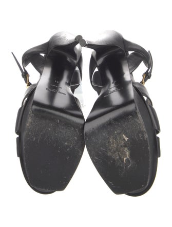 Saint Laurent Leather T-Strap Sandals
