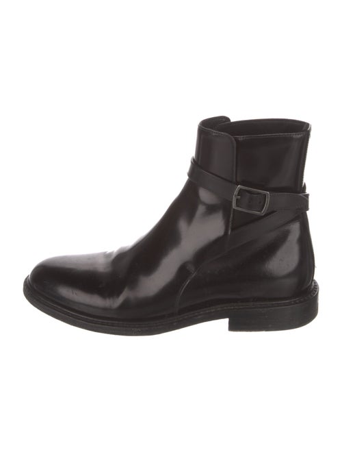 Saint Laurent Patent Leather Combat Boots