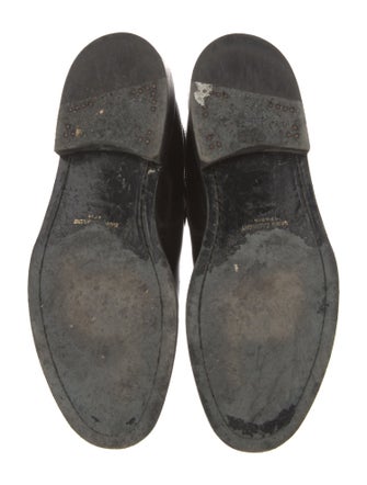 Saint Laurent Patent Leather Combat Boots