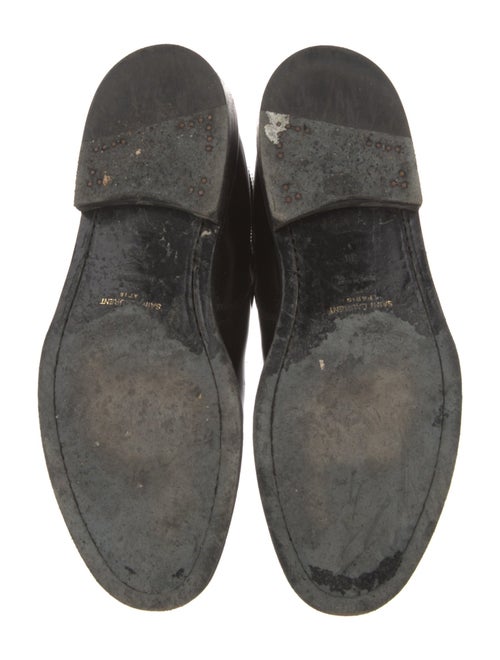 Saint Laurent Patent Leather Combat Boots