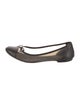 Saint Laurent PVC Bow Accents Ballet Flats
