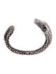 Saint Laurent Single Crystal Snake Cuff Bracelet