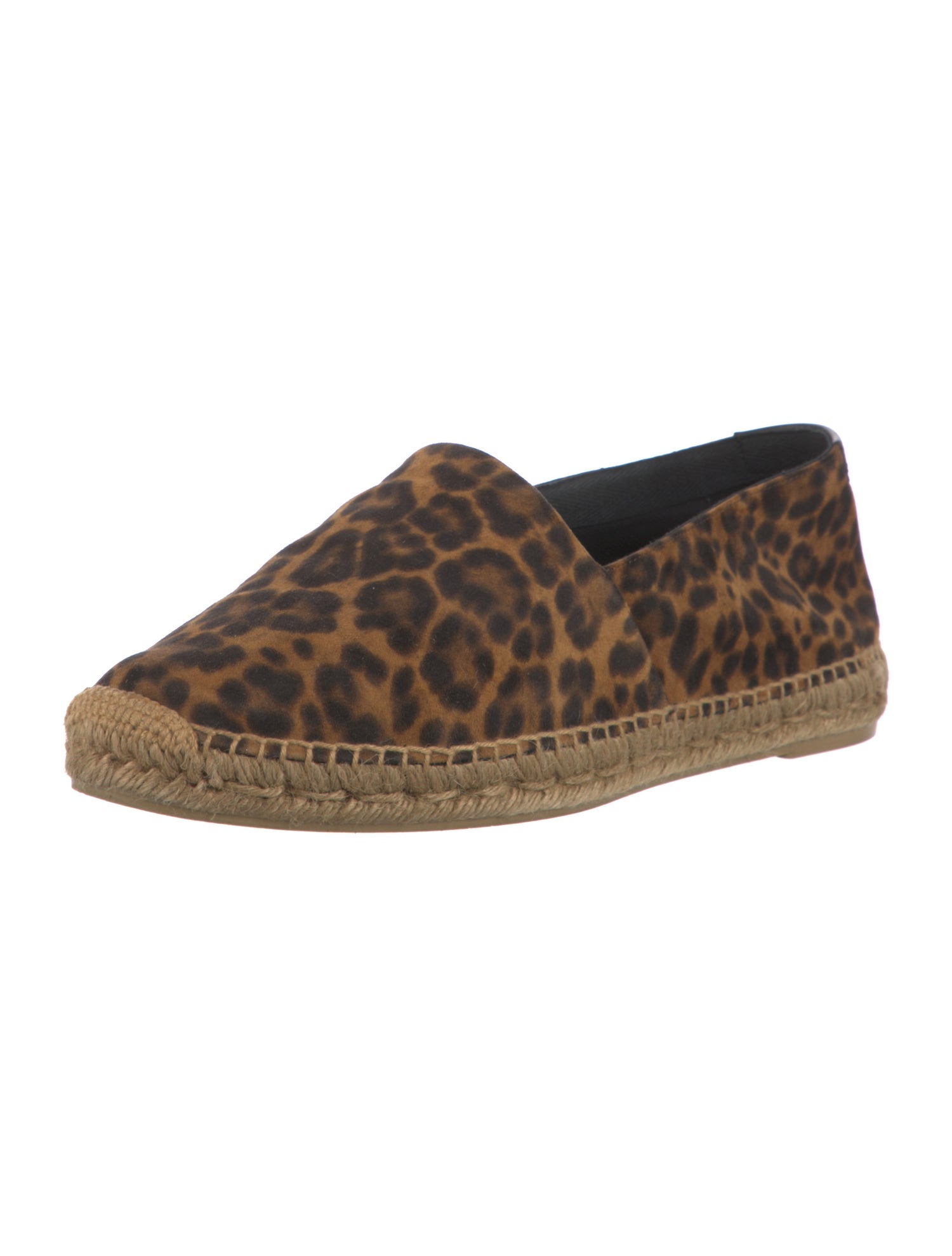 Saint Laurent Suede Animal Print Espadrilles