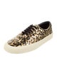 Saint Laurent Leather Animal Print Sneakers