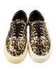 Saint Laurent Leather Animal Print Sneakers