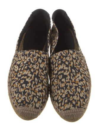 Saint Laurent Canvas Animal Print Espadrilles