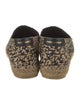 Saint Laurent Canvas Animal Print Espadrilles