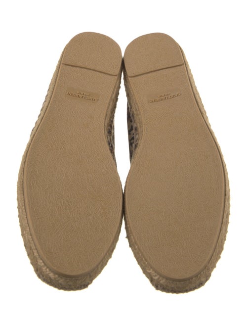 Saint Laurent Canvas Animal Print Espadrilles