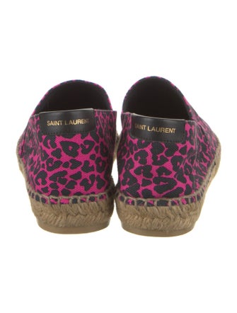 Saint Laurent Canvas Printed Espadrilles