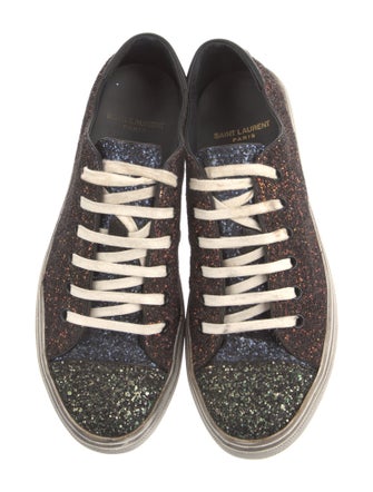 Saint Laurent Glitter Glitter Accents Sneakers