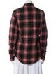 Saint Laurent Virgin Wool Plaid Print Bomber Jacket
