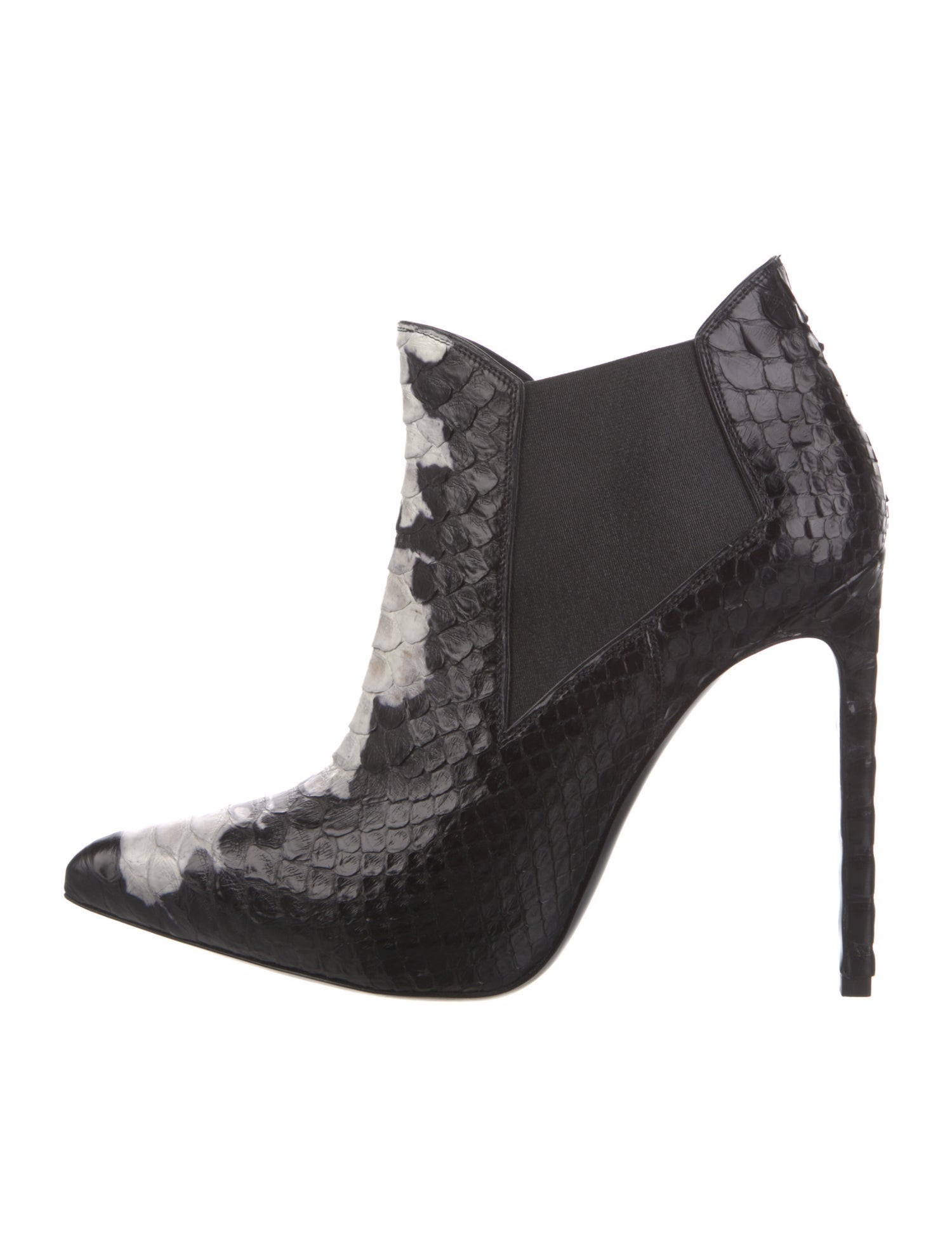 Saint Laurent Python Animal Print Chelsea Boots