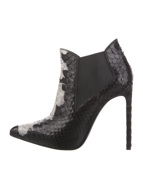 Saint Laurent Python Animal Print Chelsea Boots