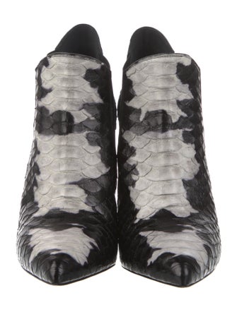 Saint Laurent Python Animal Print Chelsea Boots