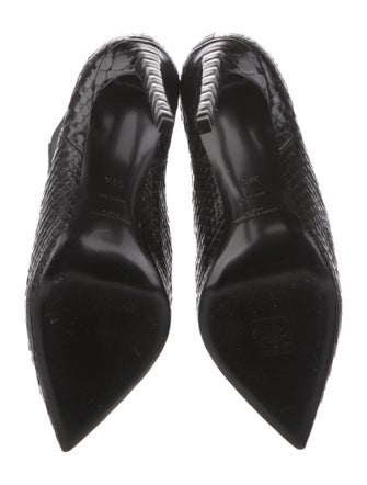 Saint Laurent Python Animal Print Chelsea Boots