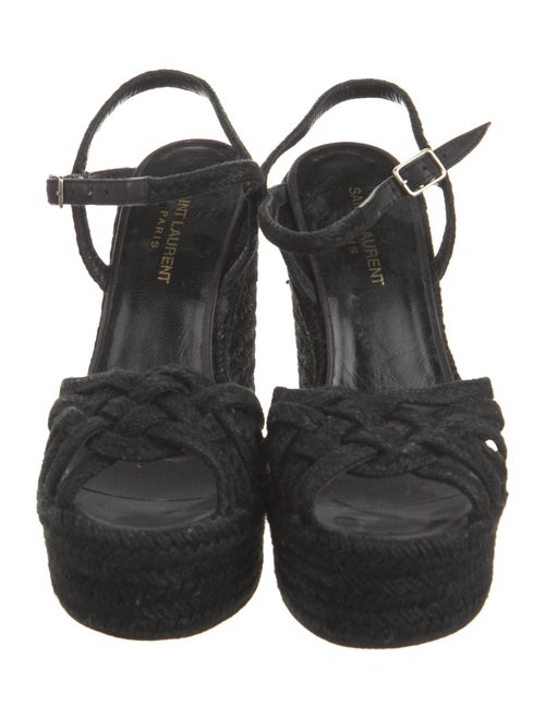 Saint Laurent Jute Braided Accents Espadrilles