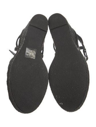 Saint Laurent Jute Braided Accents Espadrilles