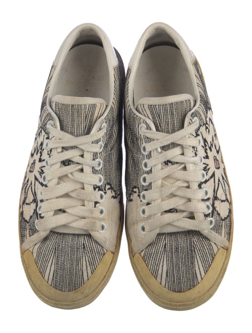 Saint Laurent Canvas Graphic Print Sneakers