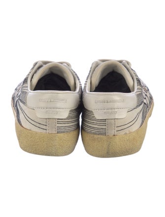 Saint Laurent Canvas Graphic Print Sneakers