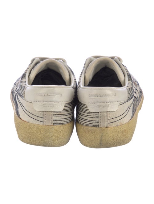 Saint Laurent Canvas Graphic Print Sneakers