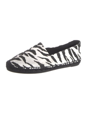 Saint Laurent Canvas Animal Print Espadrilles