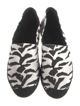 Saint Laurent Canvas Animal Print Espadrilles