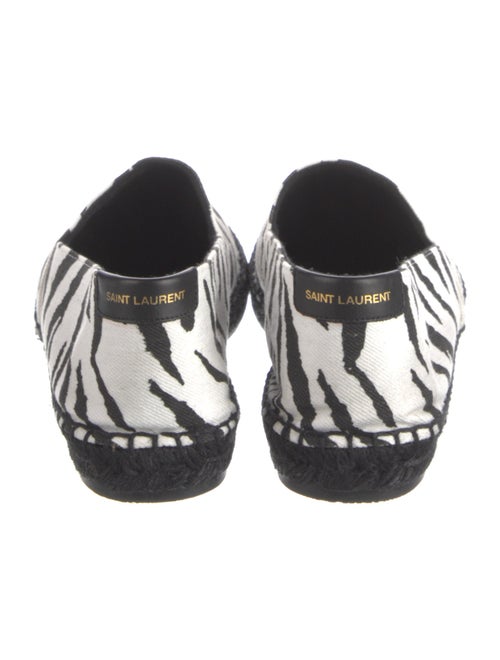 Saint Laurent Canvas Animal Print Espadrilles