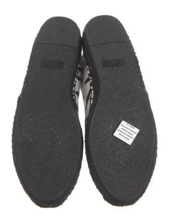 Saint Laurent Canvas Animal Print Espadrilles