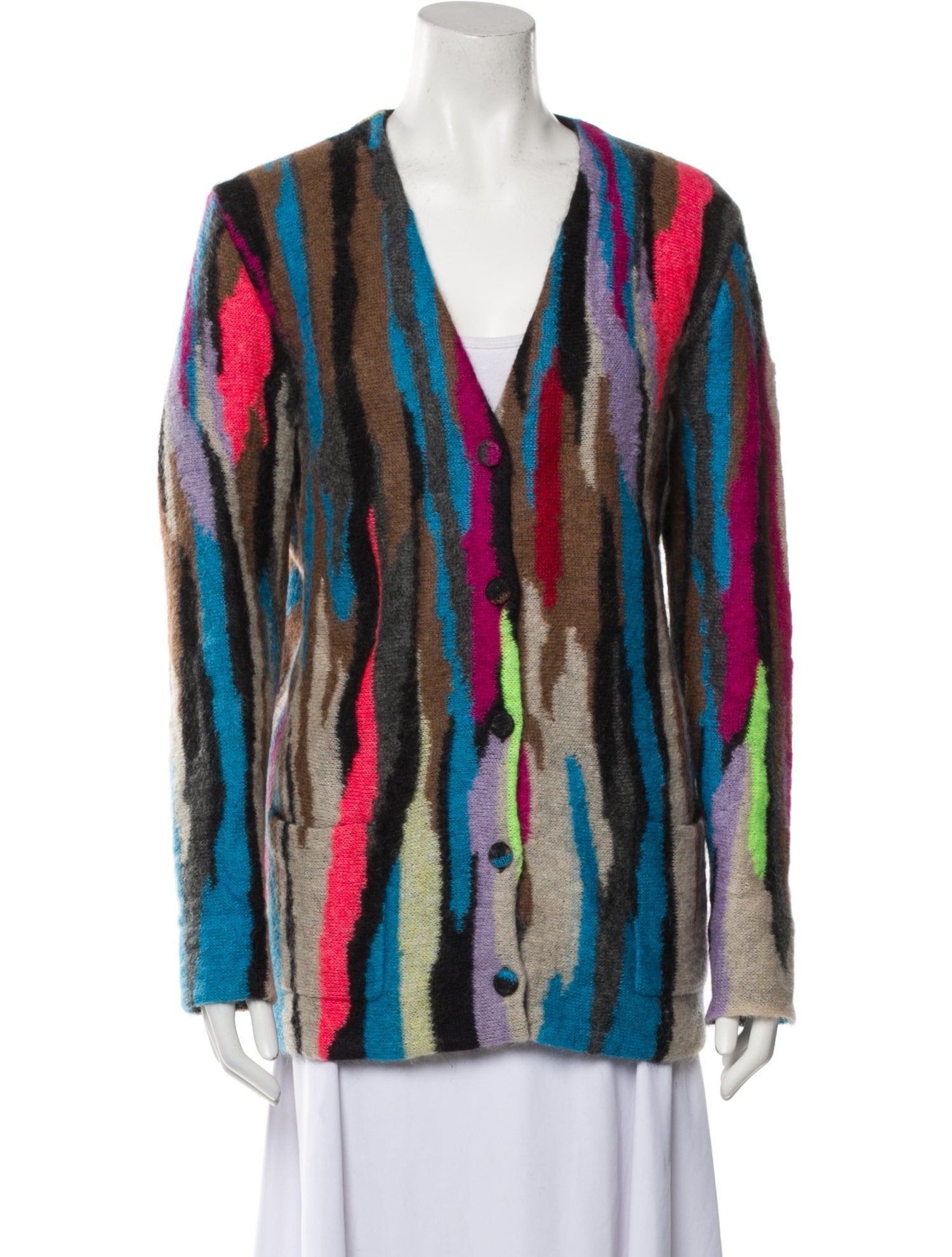 Saint Laurent Mohair Printed Sweater