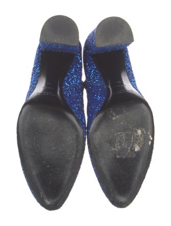 Saint Laurent Glitter Glitter Accents Boots